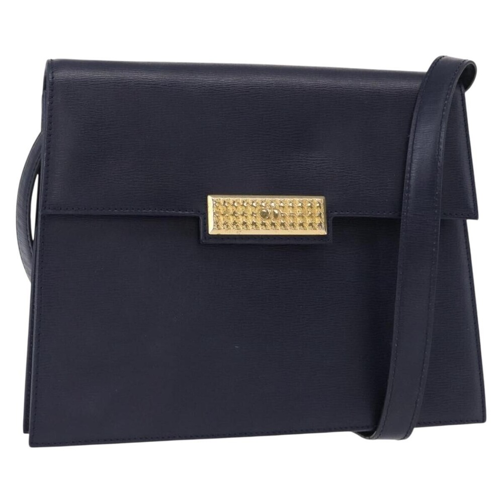 Christian Dior Vintage CD Flap Leather Medium
